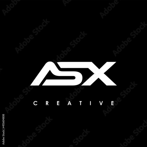 ASX Letter Initial Logo Design Template Vector Illustration