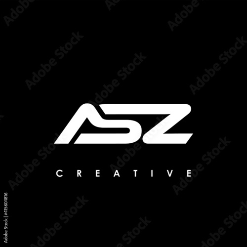 ASZ Letter Initial Logo Design Template Vector Illustration photo