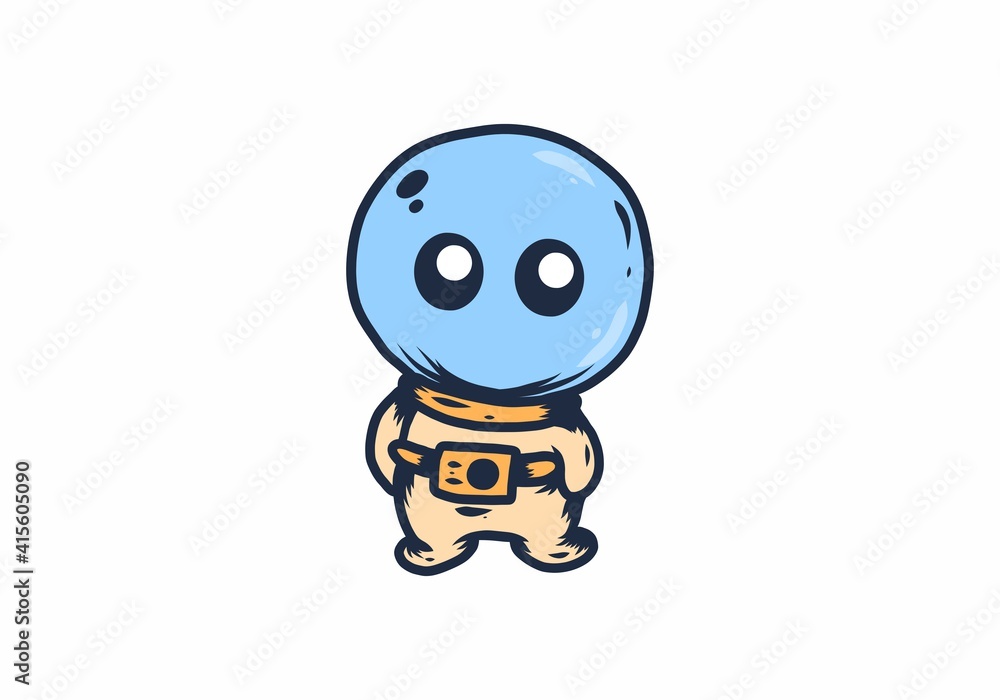 Fototapeta premium cute illustration of an astronaut