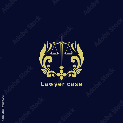 Lawyer case interior logo