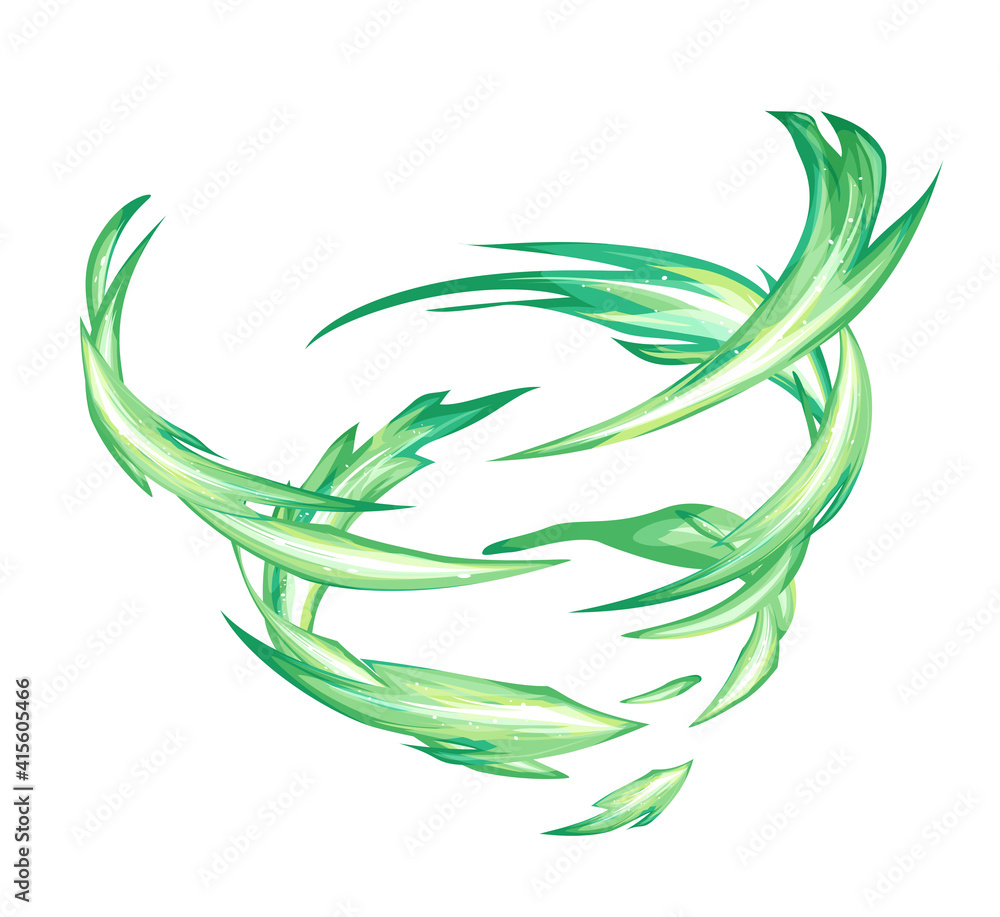 風属性のエフェクト風の竜巻イラスト Stock Vector Adobe Stock