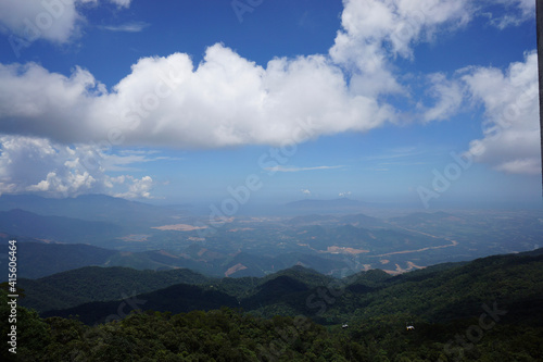 clouds over the mountains