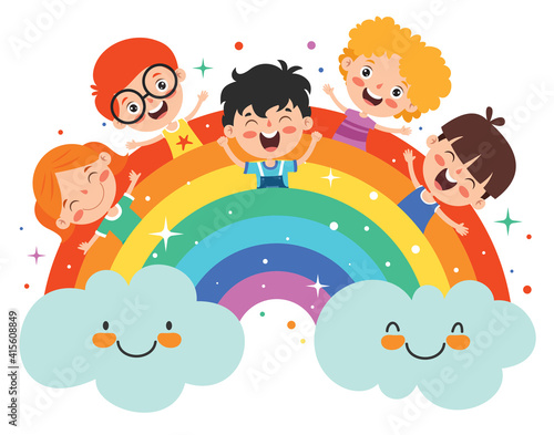 Concept Of A Colorful Rainbow