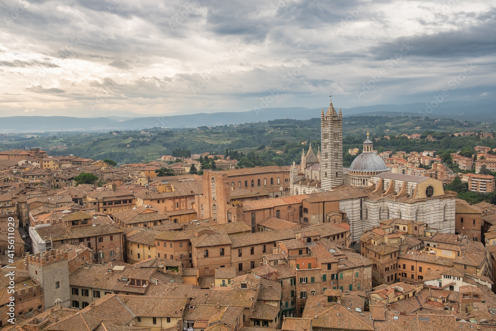 Siena view of the old town
