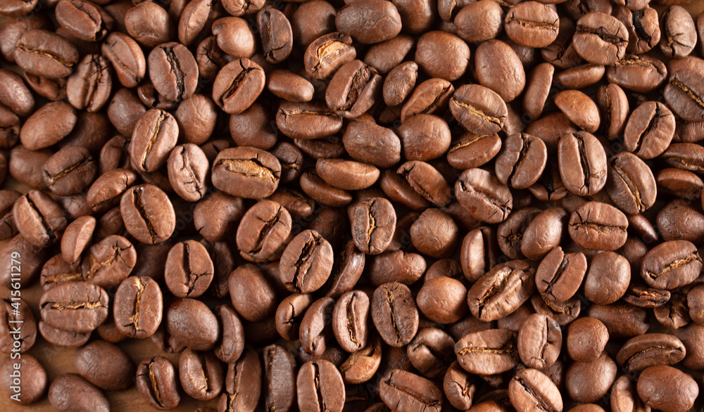 Naklejka premium Coffee grains