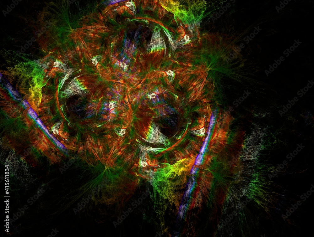 Imaginatory fractal background Image