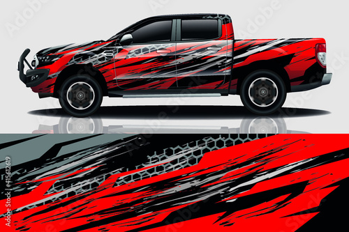 Car wrap graphic racing abstract background for wrap and vinyl sticker