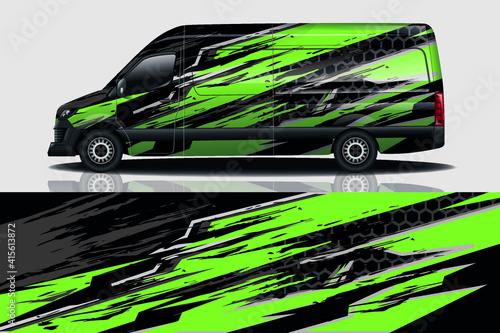 Car wrap graphic racing abstract background for wrap and vinyl sticker