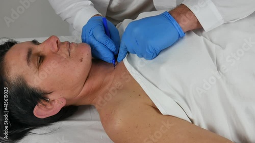 close-up of a corpse being autopsied possibly deceased from covid-19