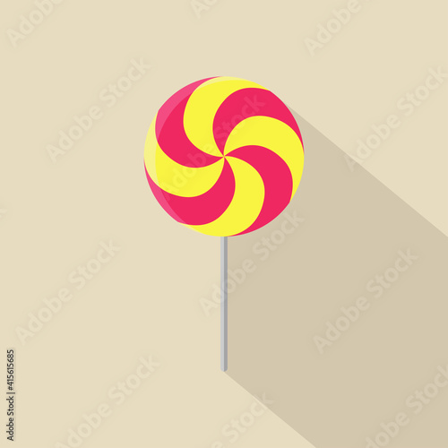 Flat design lollipop vector graphics