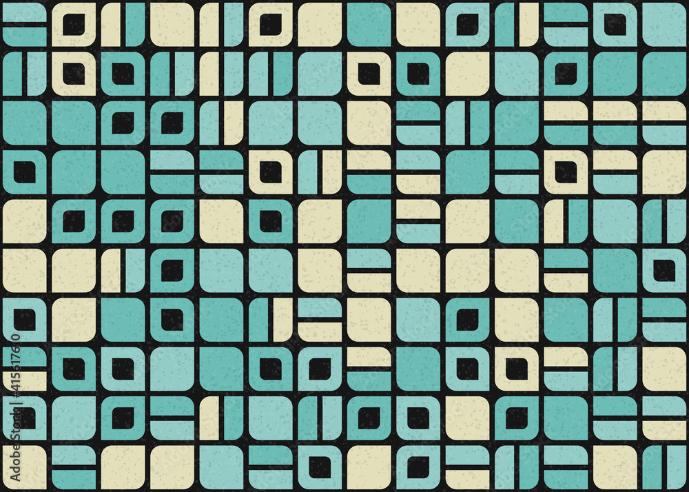 Fototapeta premium Abstract Geometric Pattern generative computational art illustration