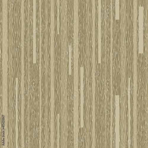 Seamless pattern with imitation wooden texture. Abstract square brown background with stripes. Repeating timber print for fabric, textile, wallpaper, fills, webs, wrapping paper. Vector illustration.