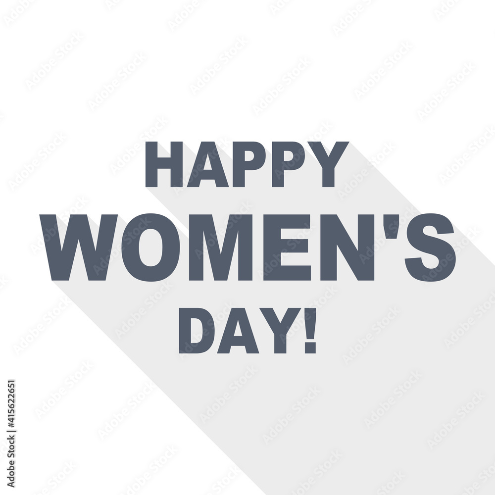 Happy womens day vector illustration, flat design icon Happy womens day vector illustration, flat design icon