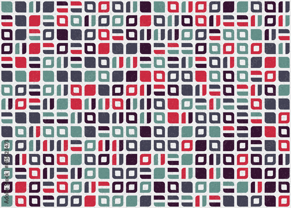 Fototapeta premium Abstract Geometric Pattern generative computational art illustration