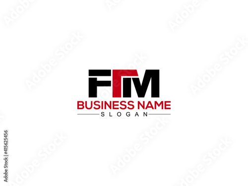 FTM Letter Type logo Icon Vector photo