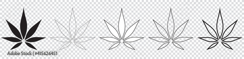 ICÔNE FEUILLE DE CANNABIS DE CHANVRE