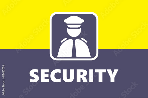 Safety Signage Symbol for Security
