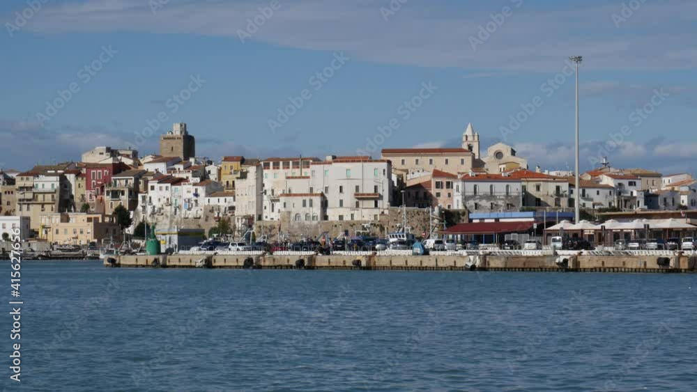 Termoli - Molise - The old part of the city seen from the port. The castle and the cathedral are the symbols of the tourist town. Termoli - Molise - The old part of the city seen from the port. The castle and the cathedral are the symbols of the tourist town.