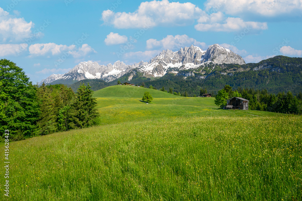 Mountain landscape in Kitzbühel, Austria Mountain landscape in Kitzbühel, Austria