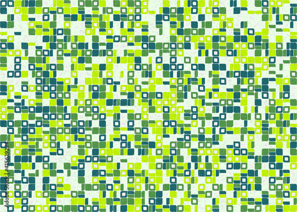 Fototapeta premium Abstract Geometric Pattern generative computational art illustration