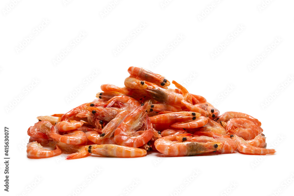 Shrimps isolated on a white background. Shrimps isolated on a white background.