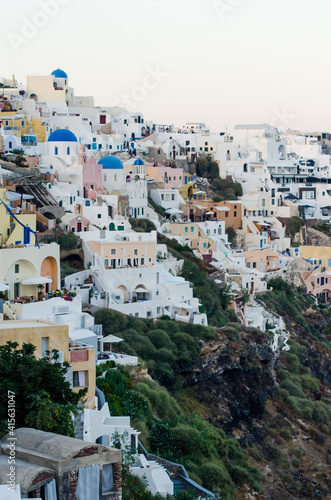 Santorini village view