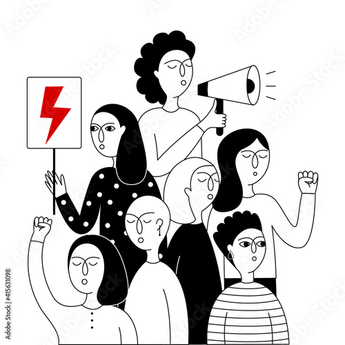 Women's Strike protest.