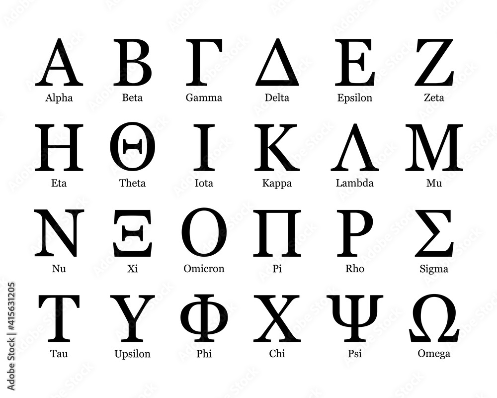 Greek letter, Greek alphabet, Ancient 