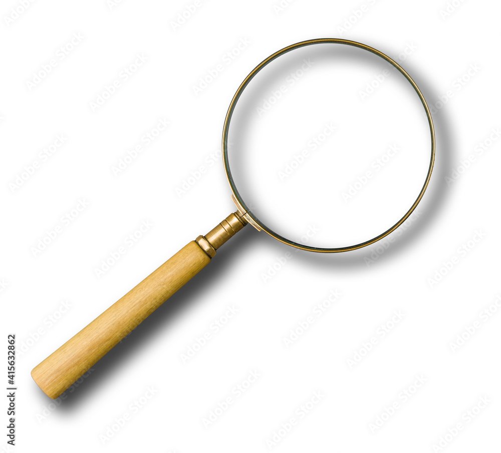 Magnifying glass isolated on white background. Magnifying glass isolated on white background.