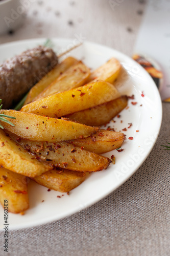 Lula with French fries