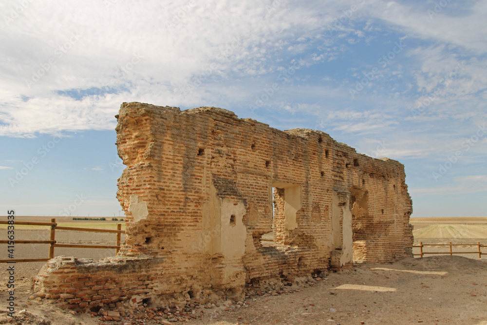 Remains of the Augustinian convent on the outskirts of the town of Madrigal de las Altas torres, Ávila (Spain)