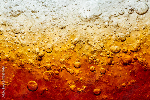 Cola with Ice. Food background ,Cola close-up ,design element. Beer bubbles macro,Ice, Bubble, Backgrounds, Ice Cube, Abstract Background
