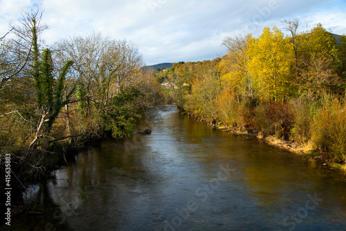 Río Piloña, Cuenca del Sella, Alrededores de Sevares, Asturias