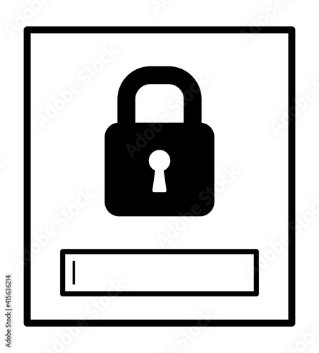 パスワードロック画面