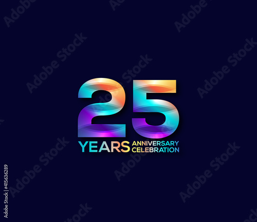 25 Year Anniversary Day background Concept