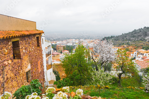 Vilafames (Villafamés), Castellon province, Valencian Community, Spain. One of Spain’s Most Beautiful Towns in the country. Small traditional historic village.