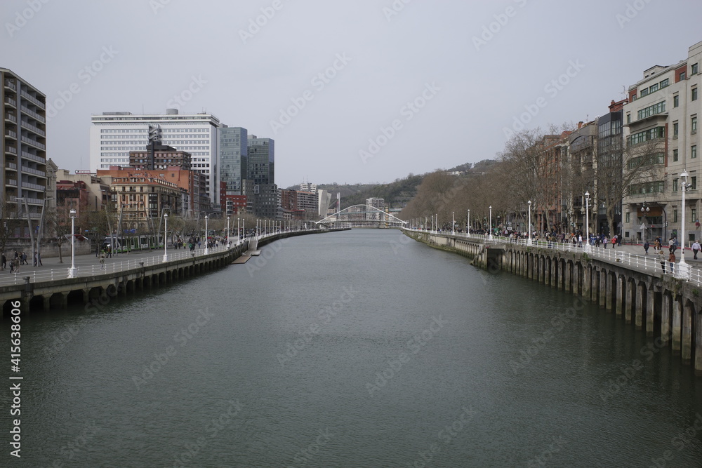 View of the river of Bilbao