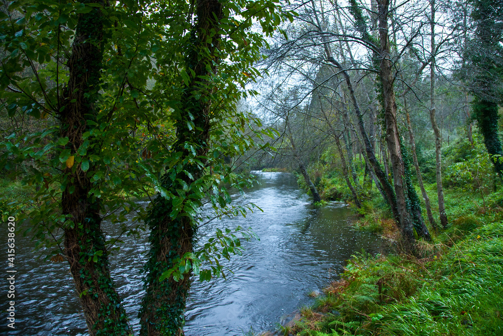 Fototapeta premium Río Eo, San Tirso de Abres, Asturias