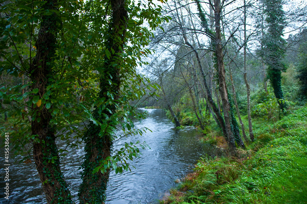 Obraz premium Río Eo, San Tirso de Abres, Asturias