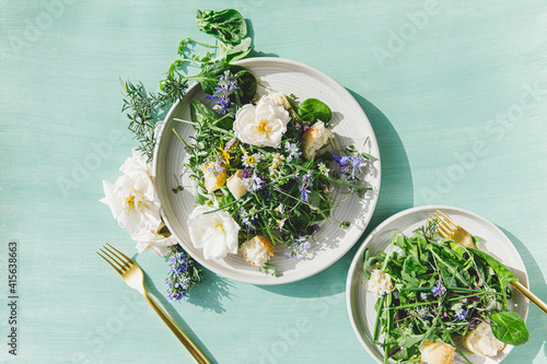 Edible Flower Salad