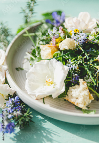 Edible Flower Salad