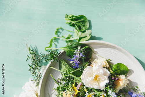 Edible Flower Salad