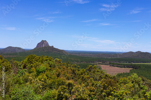The Glass House Mountains in the Hinterland on the Sunshine Coast