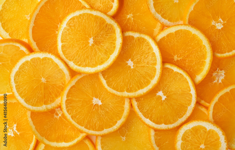 Abstract background of orange citrus slices on white. Abstract background of orange citrus slices on white.