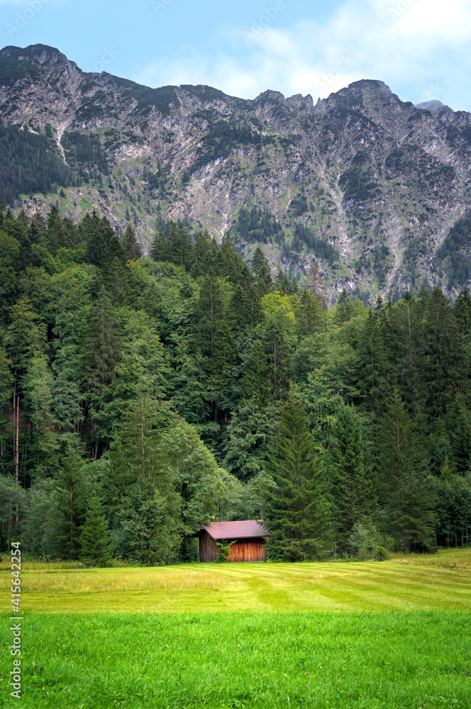 Old shed in the Alpes, Bavaria Germany