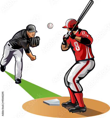 Baseball pitcher throws ball