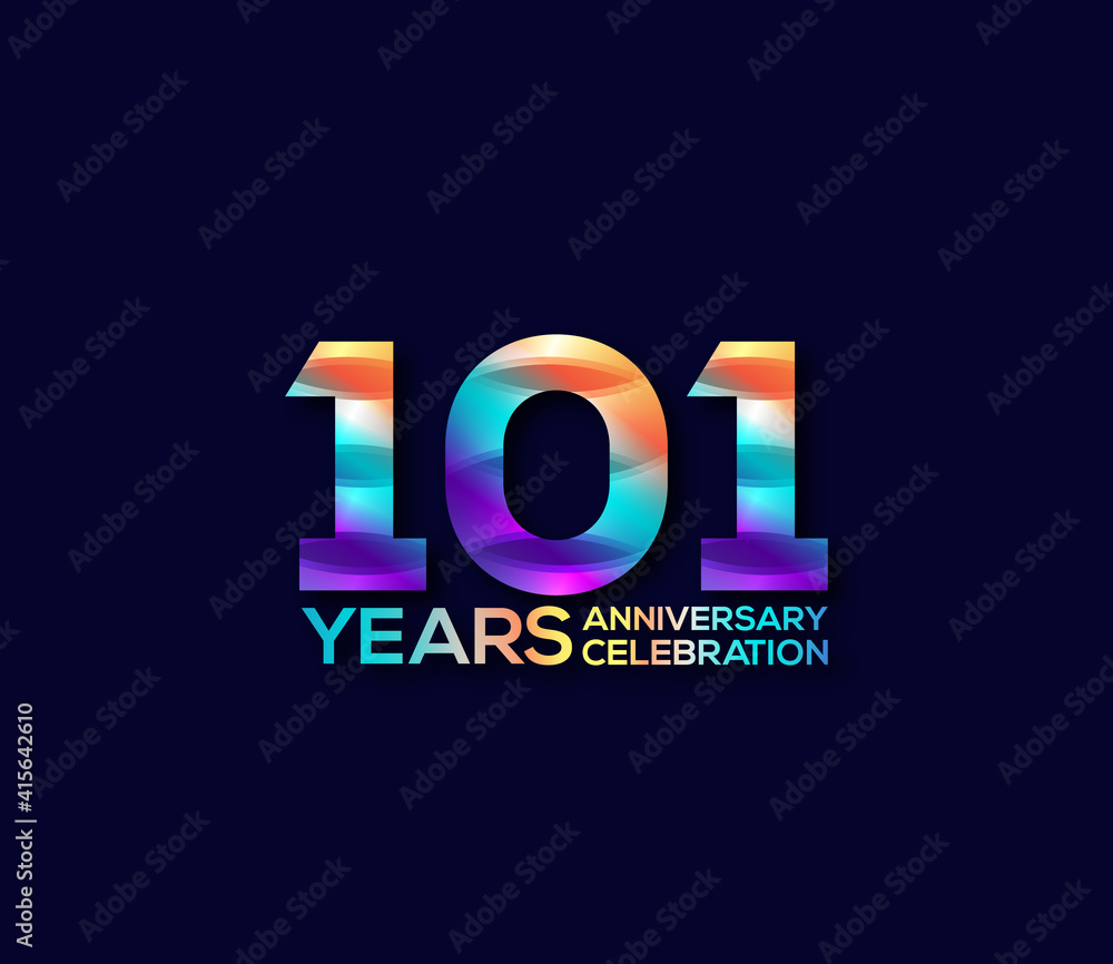 101 Year Anniversary Day background Concept 101 Year Anniversary Day background Concept
