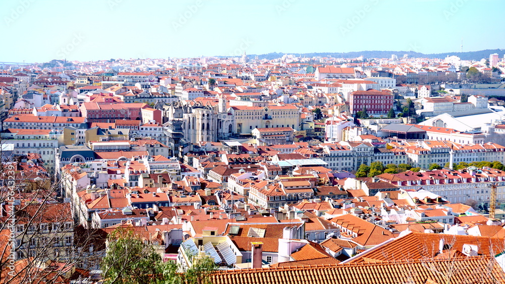 Lisbon, Portugal - View of downtown lisbon
