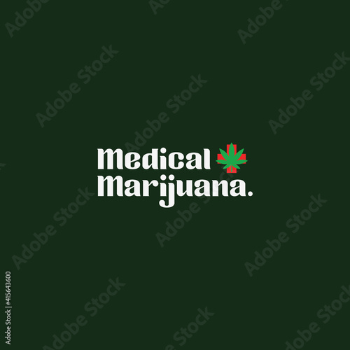 Medical Marijuana Logo, medic of cannabis and marijuana logo, pharmacy logo, healty medical cannabis oil, cbd. Ready to print