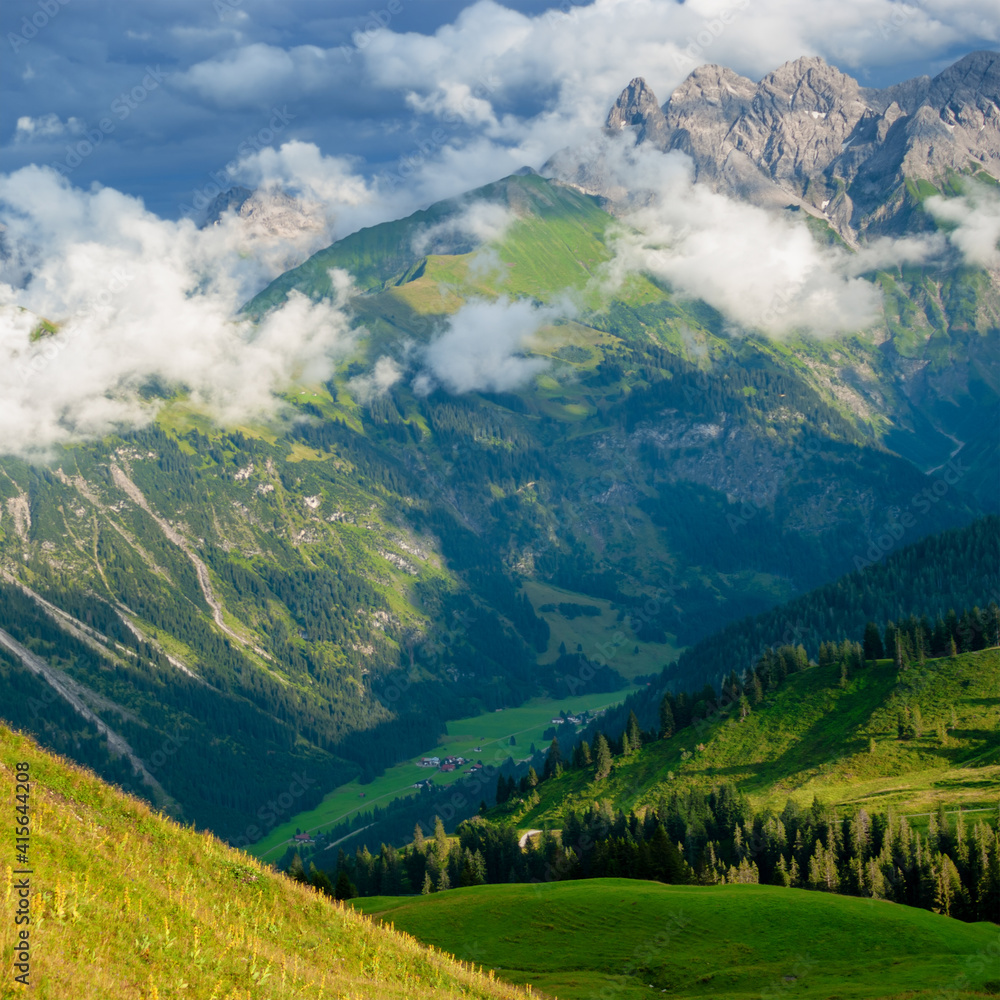 Alps mountain Fellhorn, Bavaria Germany